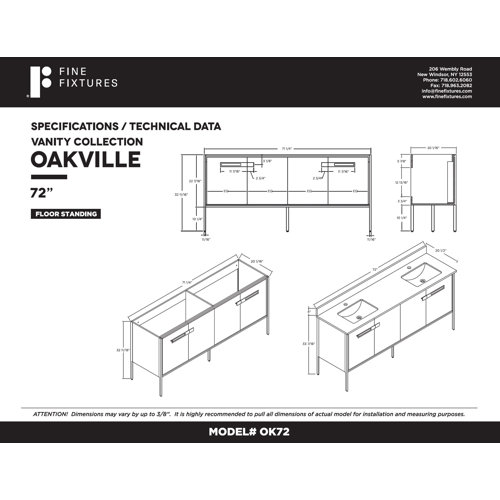 Fine Fixtures 72" Single Bathroom Vanity Wayfair Canada